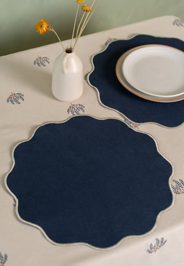 Lotus Table Mats in Blue