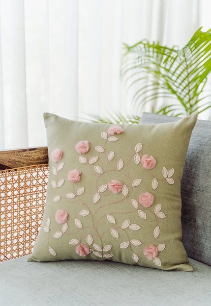 A Run of Roses Cushion Cover