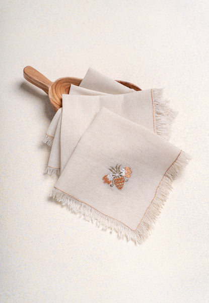 A Golden Bee napkin