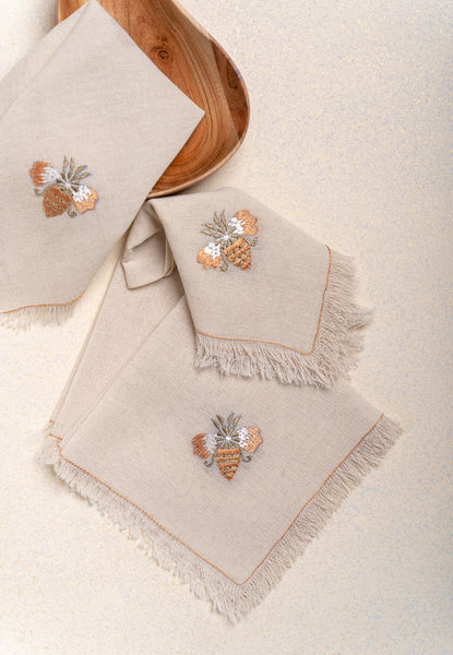 A Golden Bee napkin