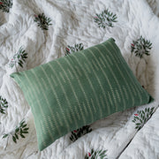 Sage green butti cushion cover
