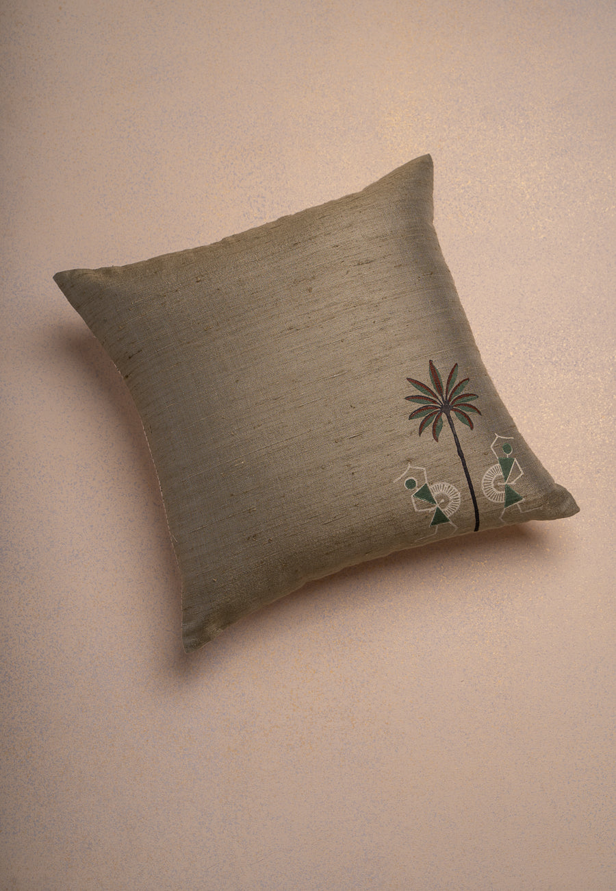 Tribal Tales Cushion-Pista Green
