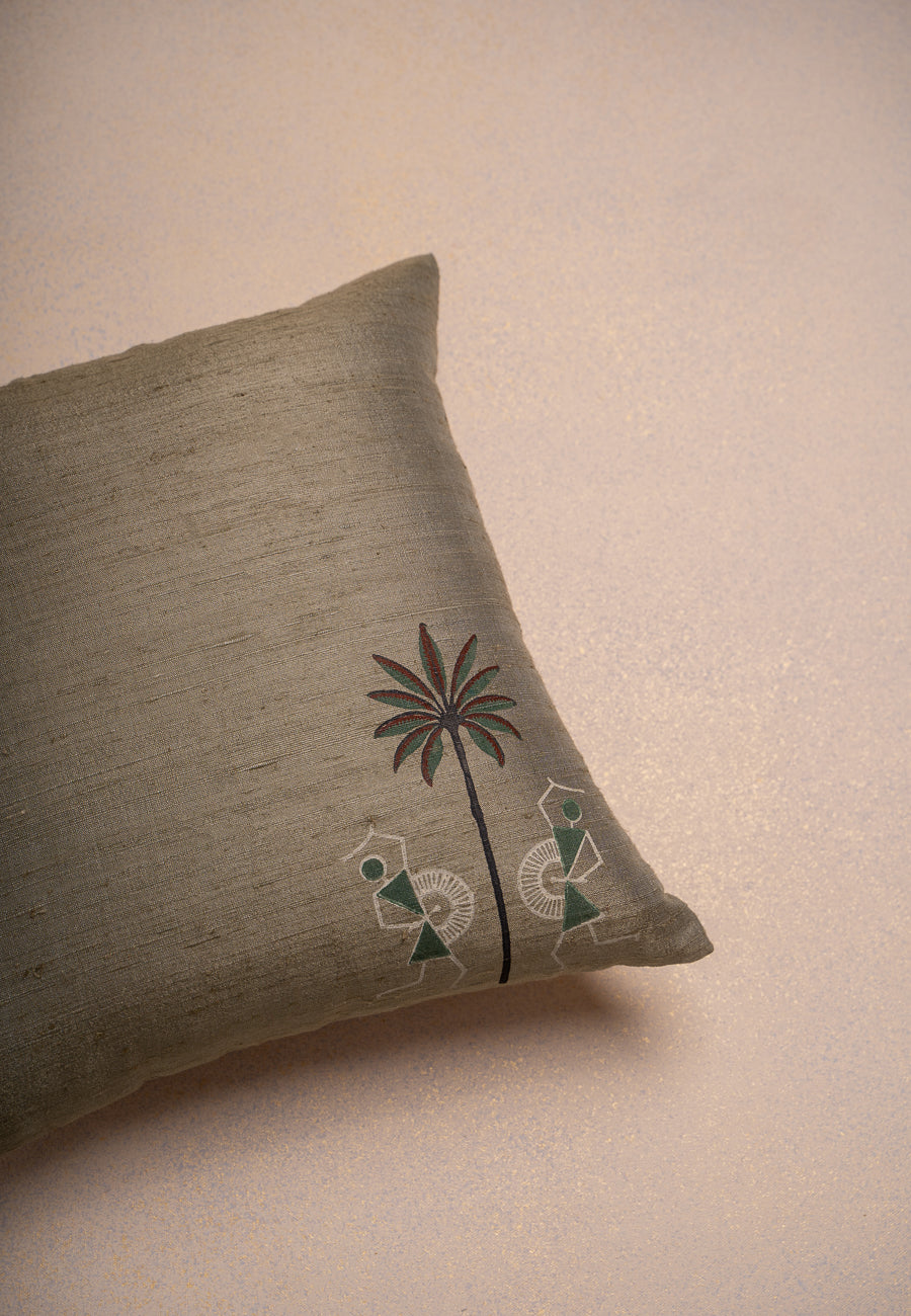 Tribal Tales Cushion-Pista Green