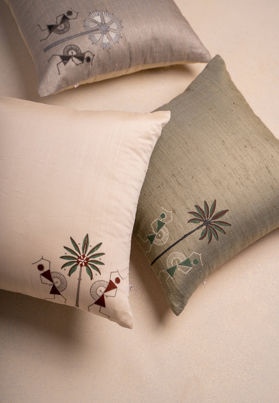 Tribal Tales Cushion-Pista Green
