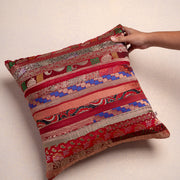 A Silk Mosaic in Red Cushion