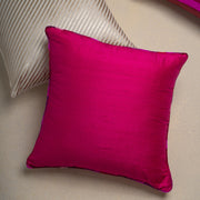 Gulabi Solid Silk Cushion