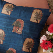 Majestic Indigo  Silk Cushion