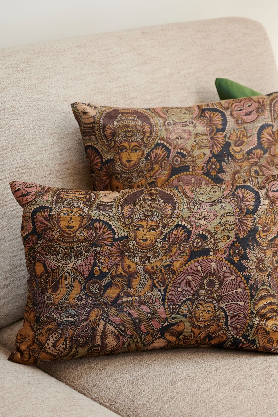 Mythic Motif Silk Cushion