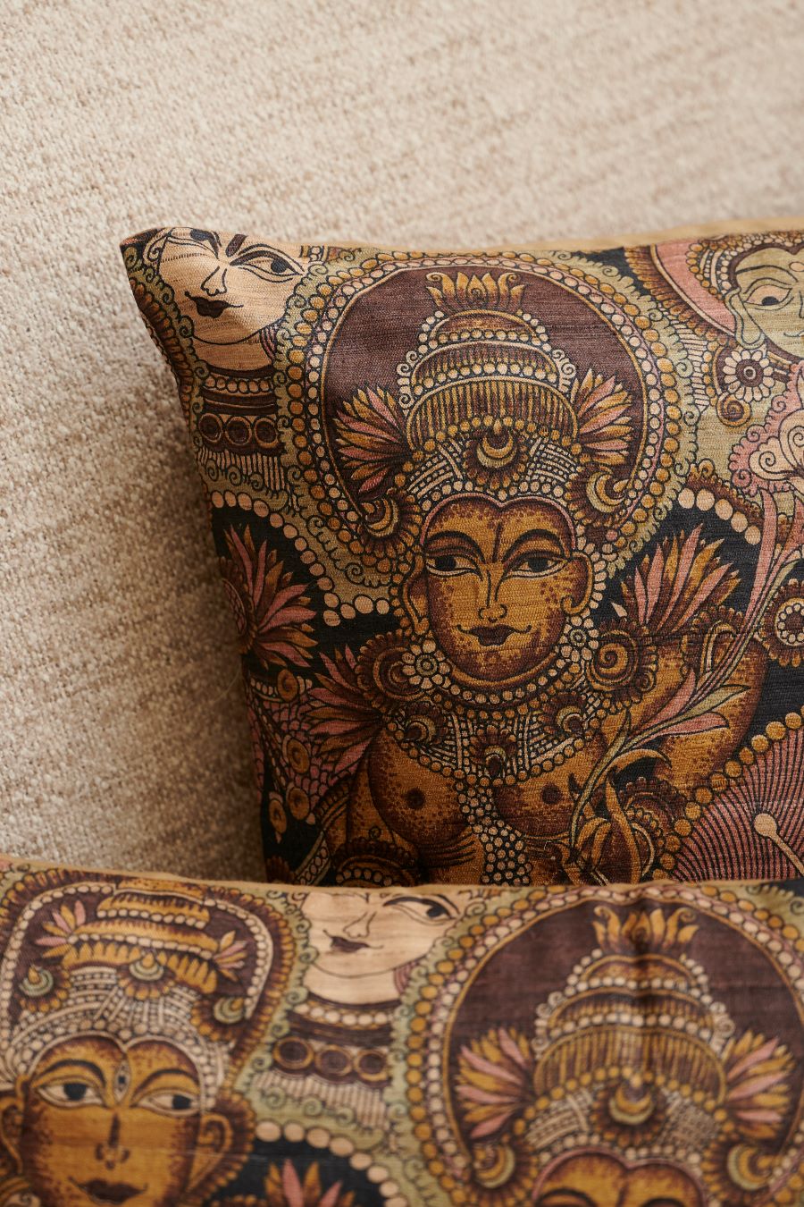 Mythic Motif Silk Cushion