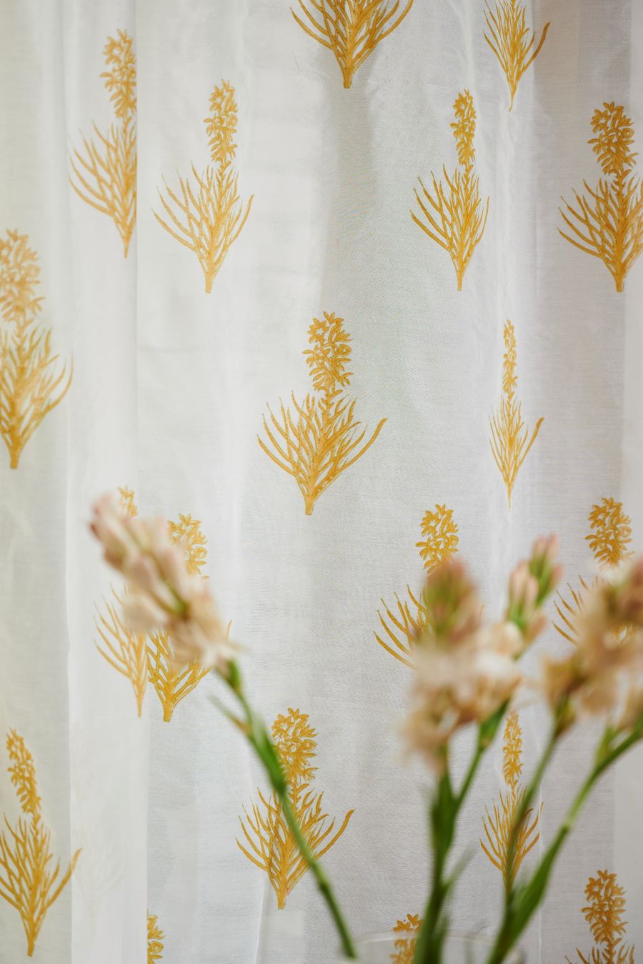 Maple Marigold Sheer Curtain