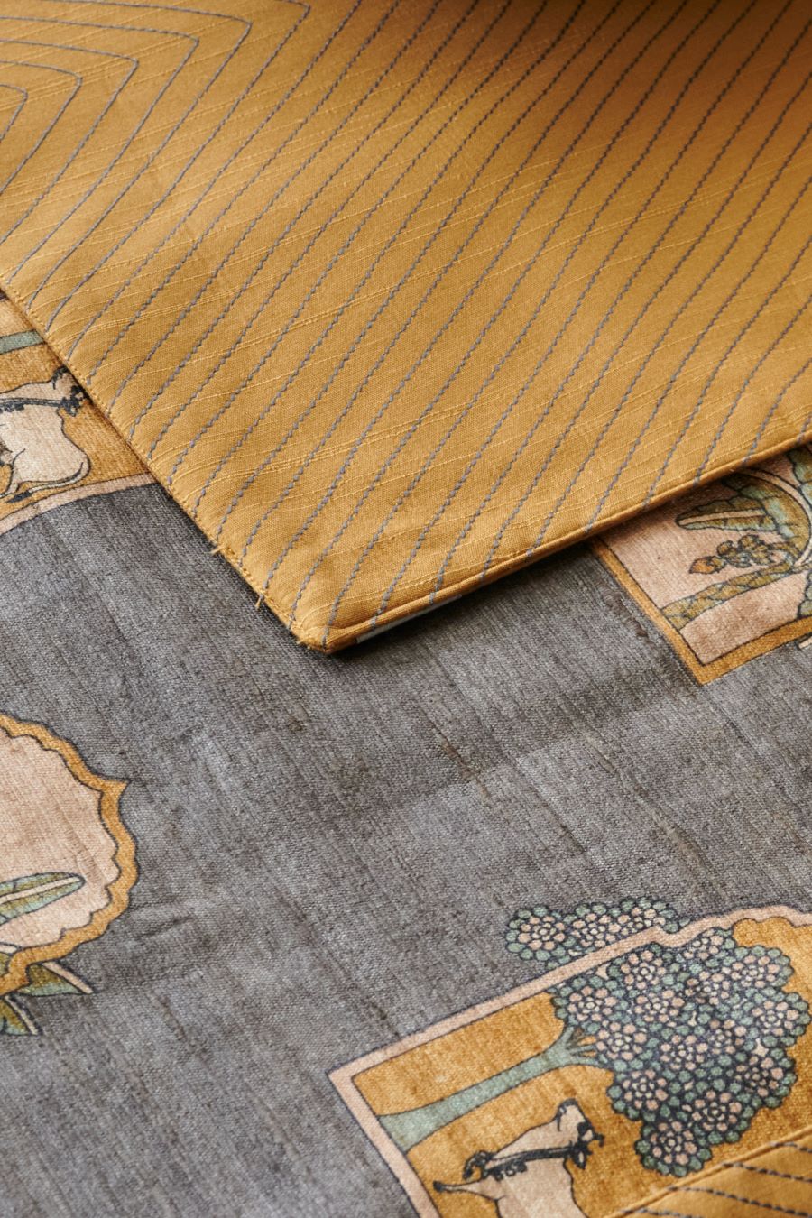 Plush Charcoal Table Runner