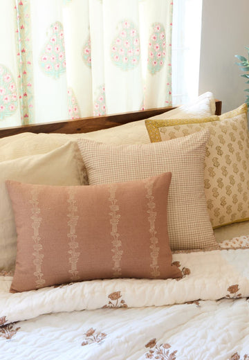 Rust Fern Cushion