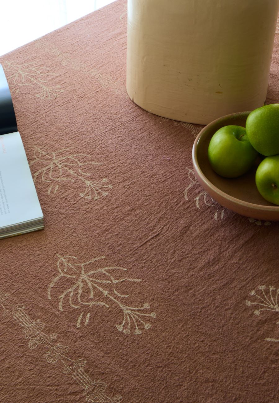 Rust Fern Table Cloth