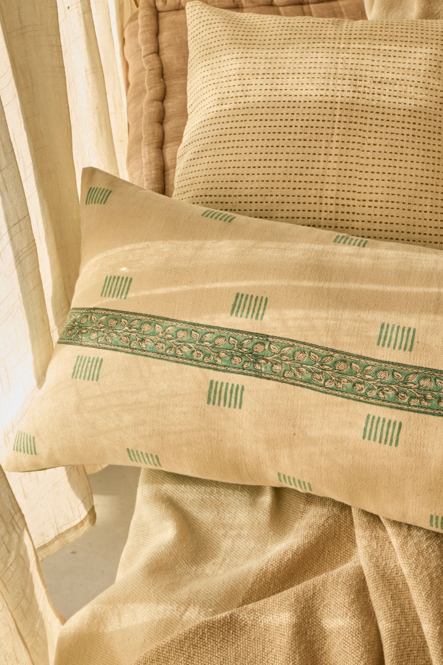 Botanical Band Cushion