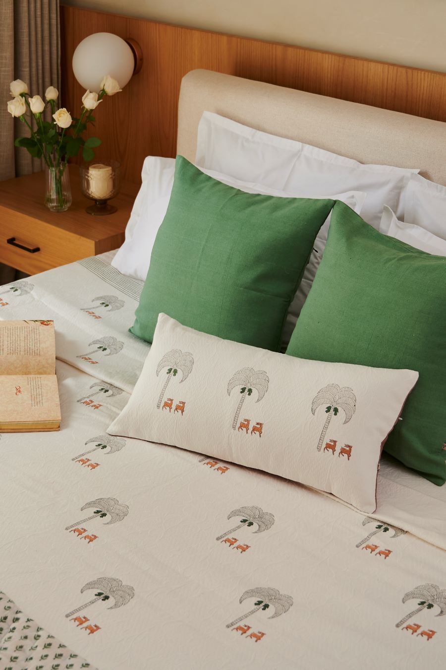 The Woodland Cotton Bedspread (Includes Lumbar Cushion)