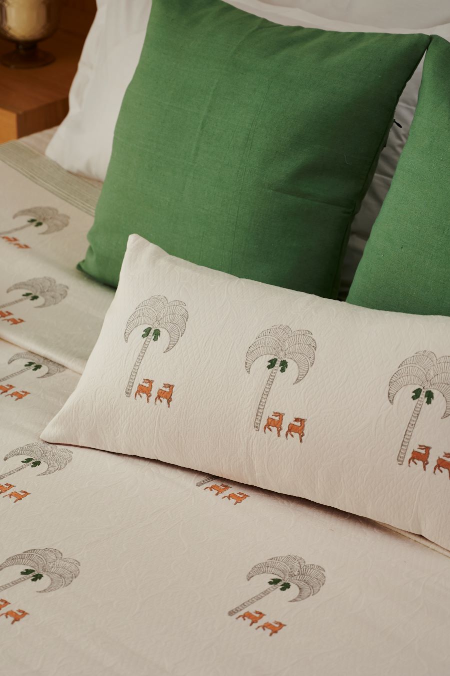 The Woodland Cotton Bedspread (Includes Lumbar Cushion)