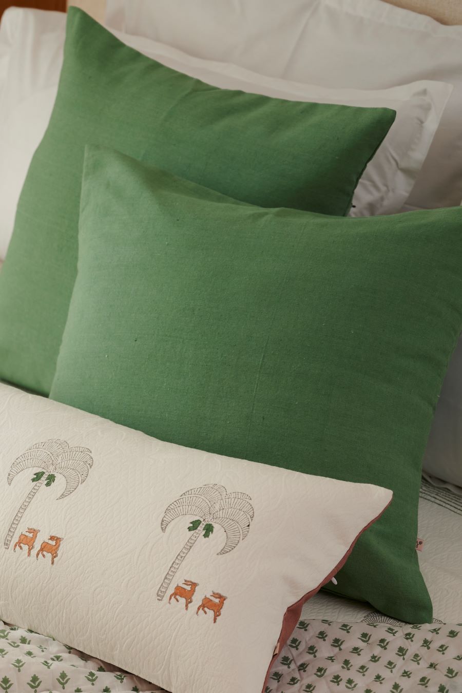 The Woodland Cotton Bedspread (Includes Lumbar Cushion)