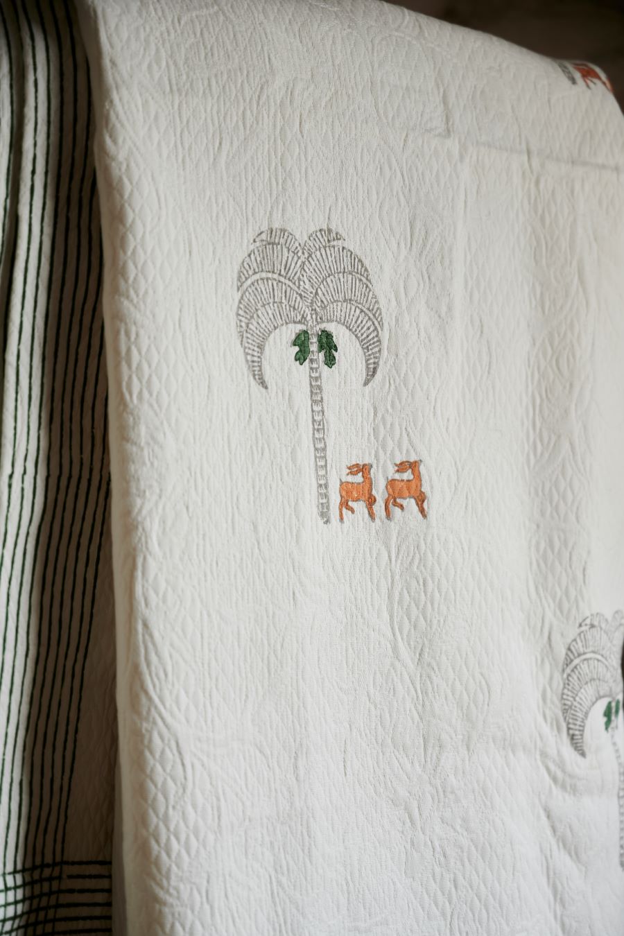 The Woodland Cotton Bedspread (Includes Lumbar Cushion)