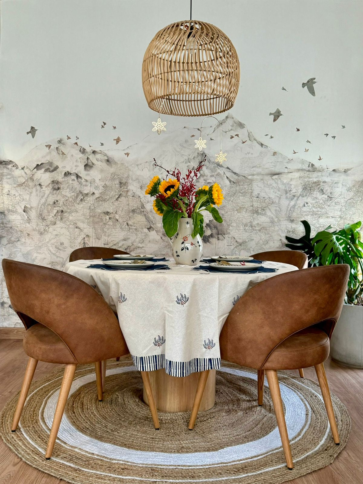 The Blue Butti Table Cloth