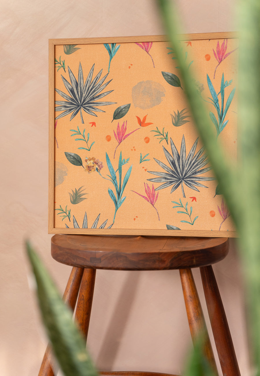 An Aquatic Escape in Orange Wall Art
