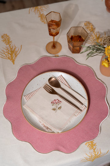 Lotus Table Mats in Pink