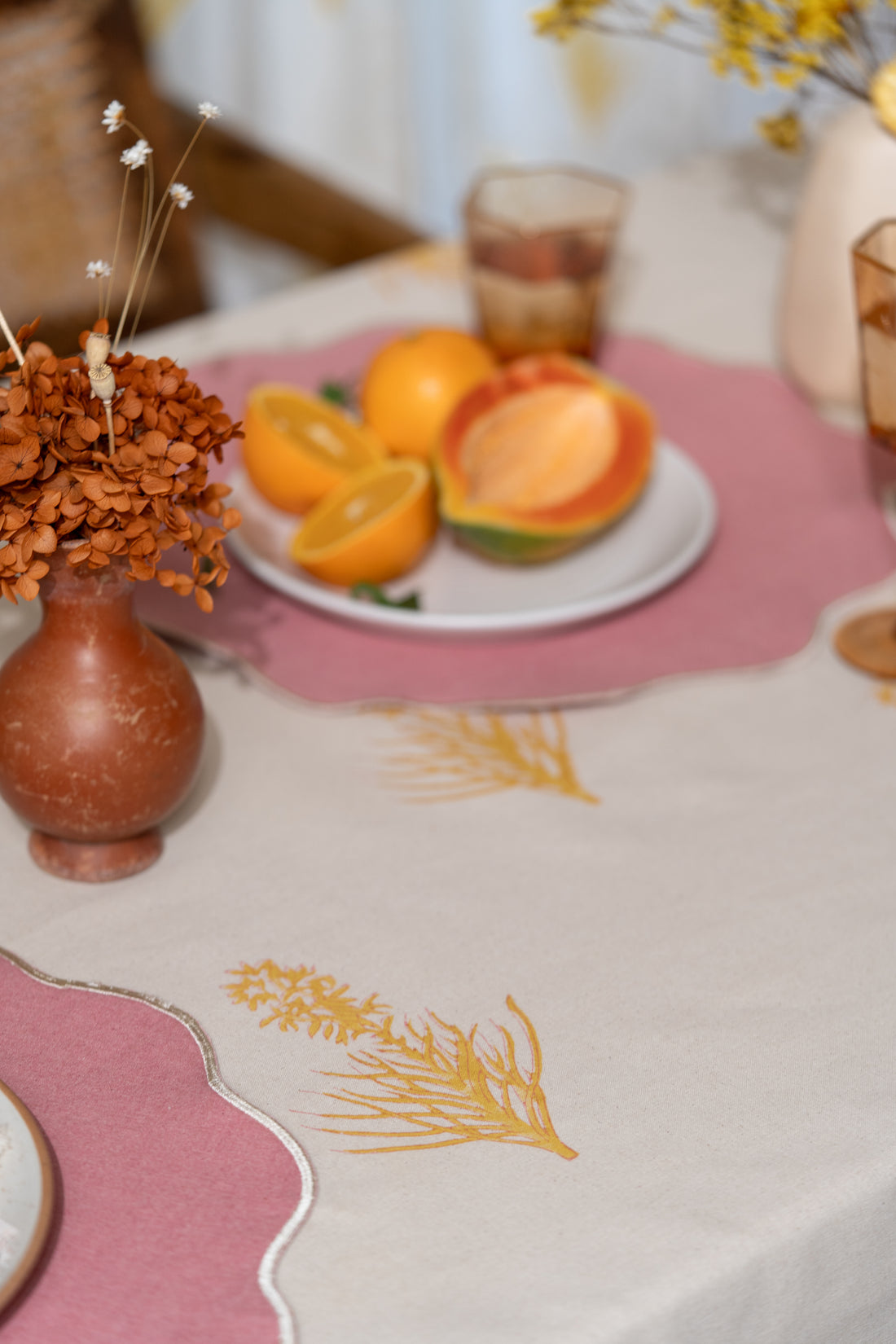 Maple Marigold Table Cloth