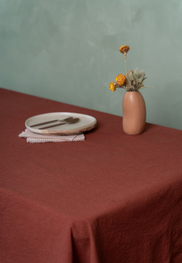 Natural Rust Table Cloth