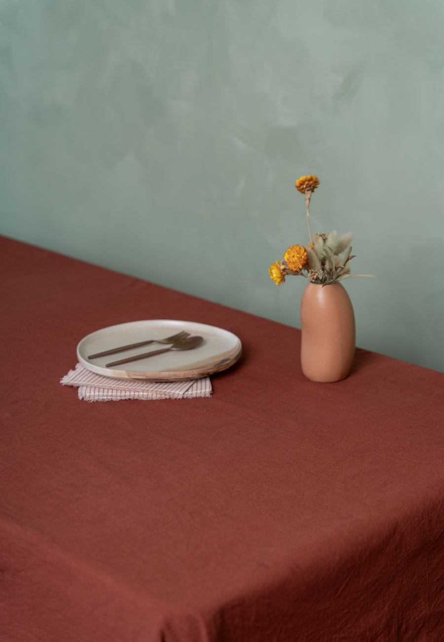 Natural Rust Table Cloth
