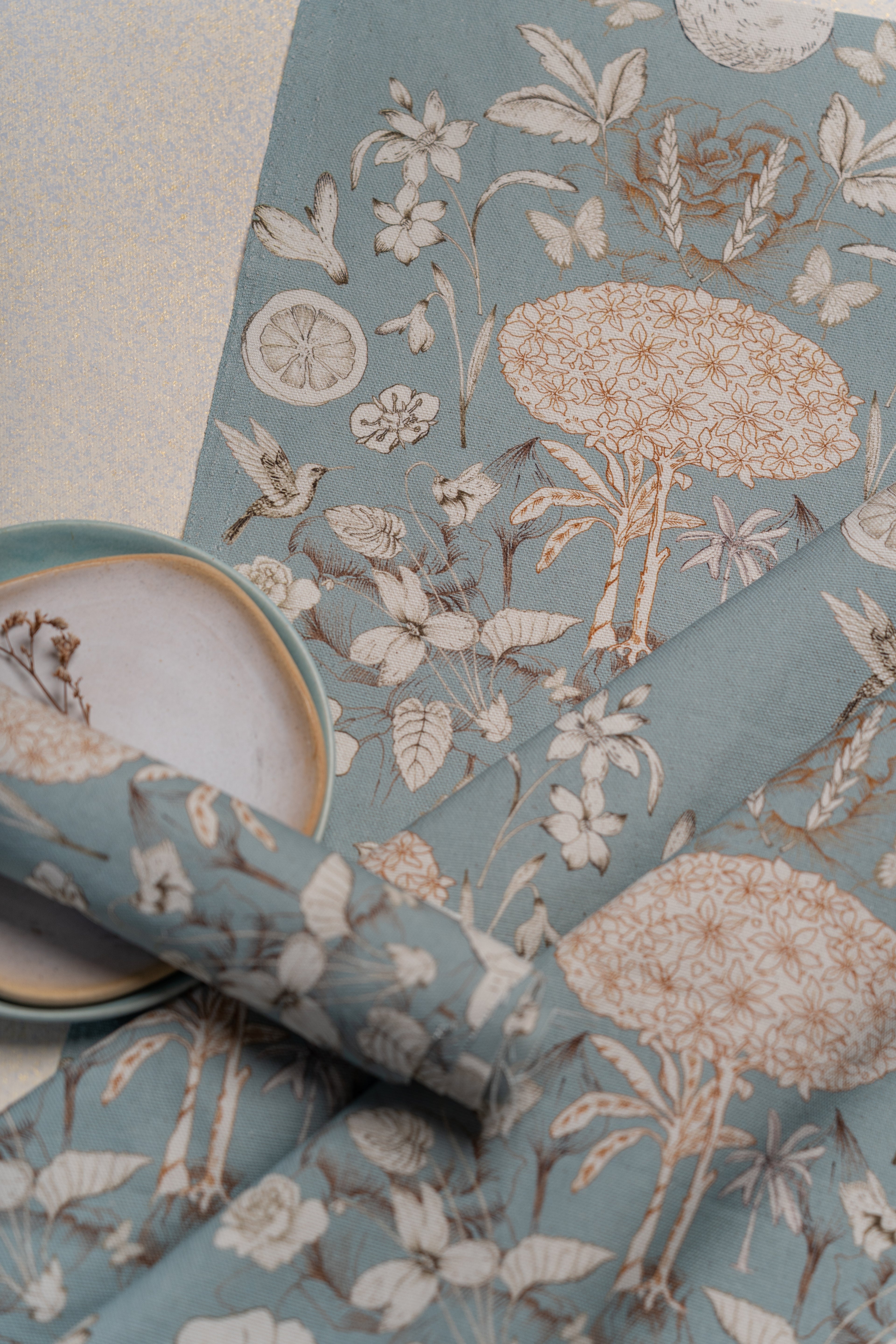 Tree of Life Fabric (Blue)