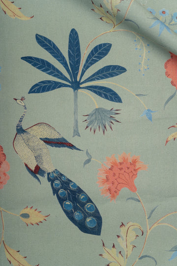 Peacock Poise Fabric