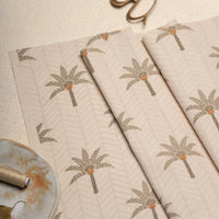 The Calm Palm in Grey Fabric