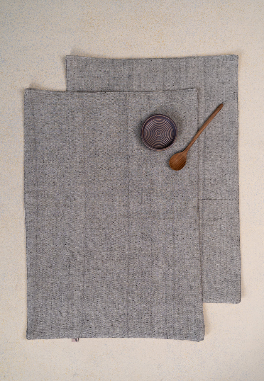 Handwoven Grey Table Mats (set of 2)
