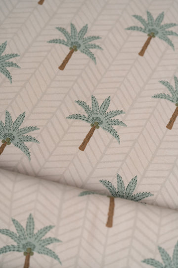 The Calm Palm in Green Fabric