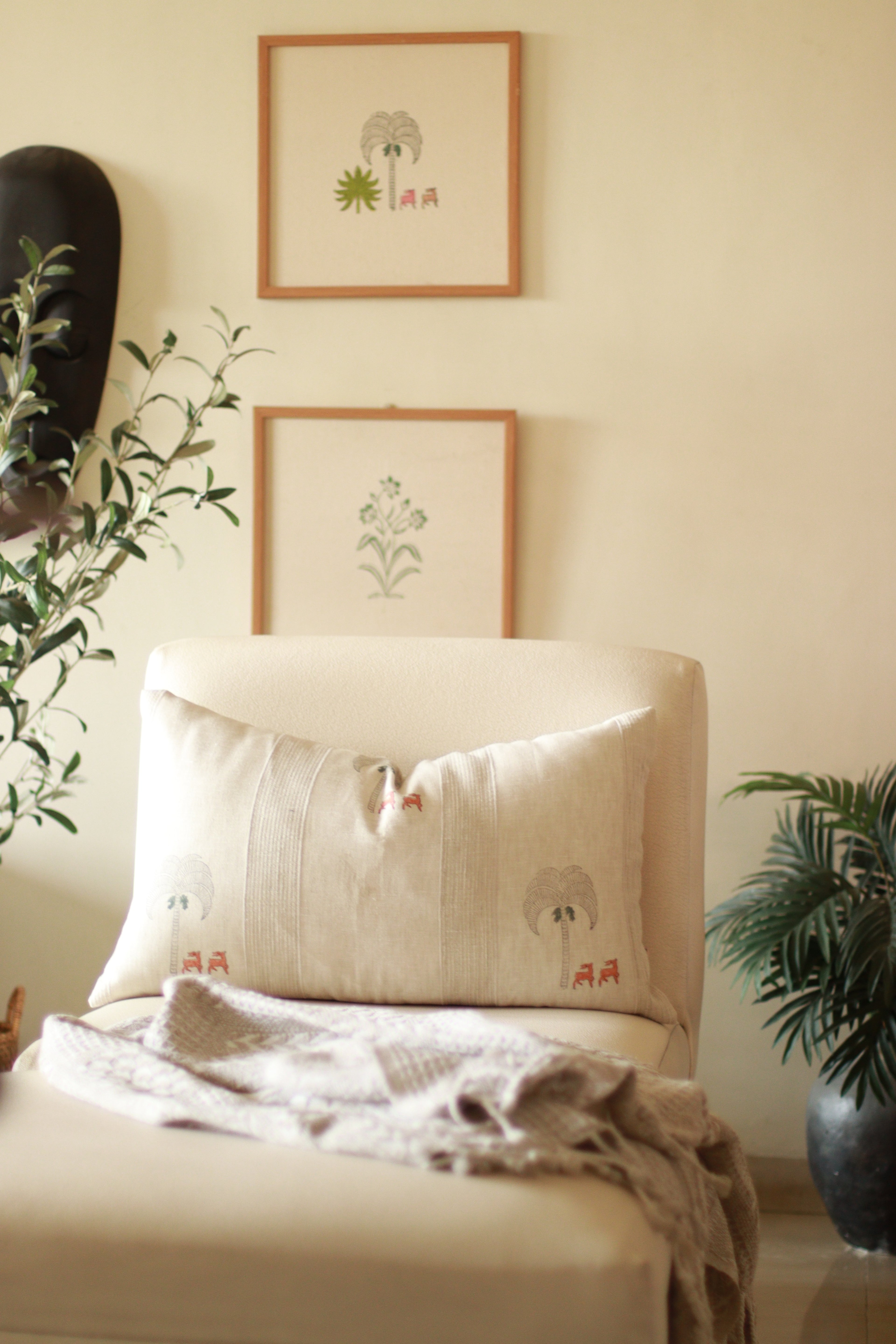 Woodland Linen Cushion