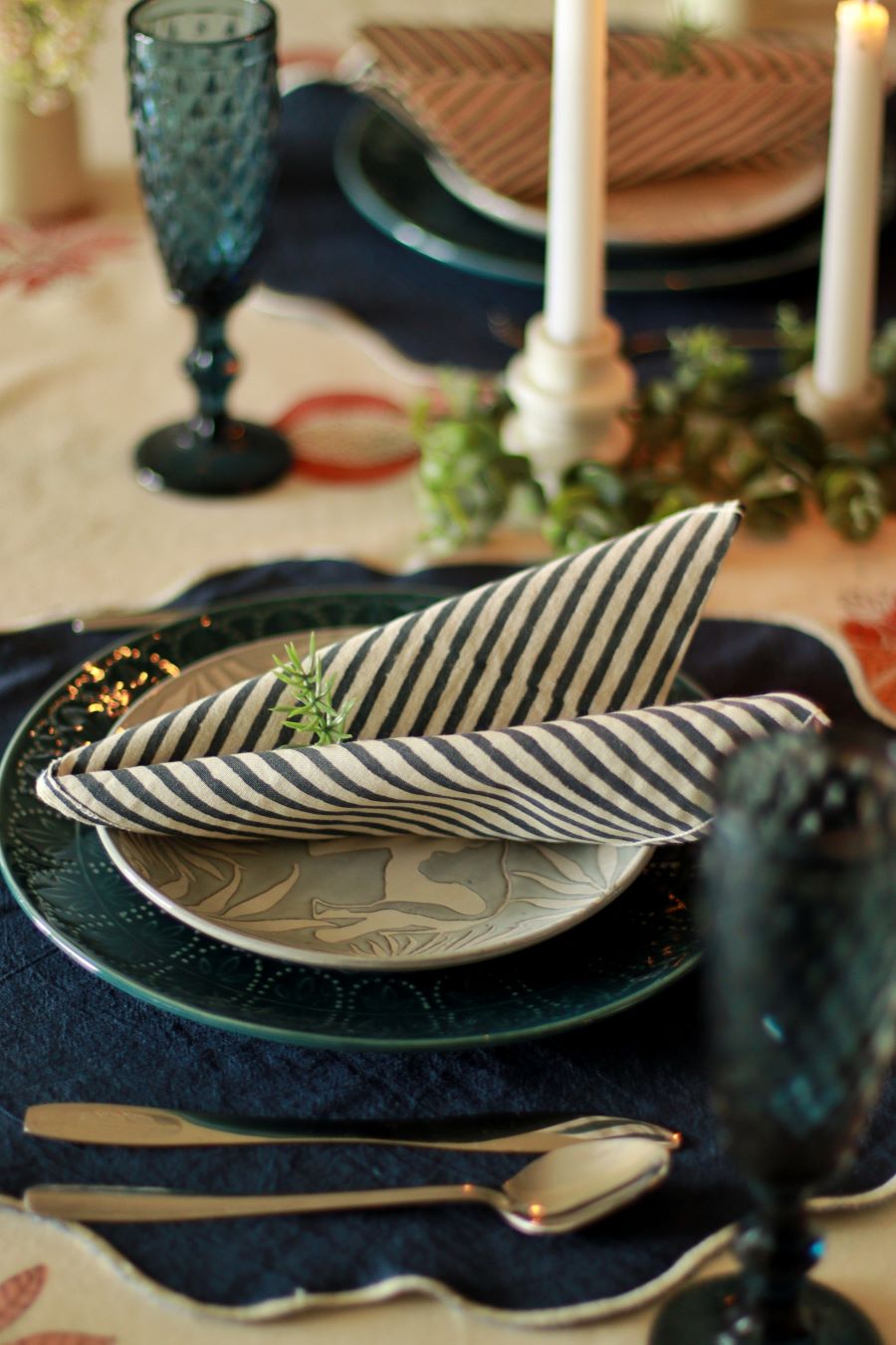 Nautical Striped Napkins (set of 4)