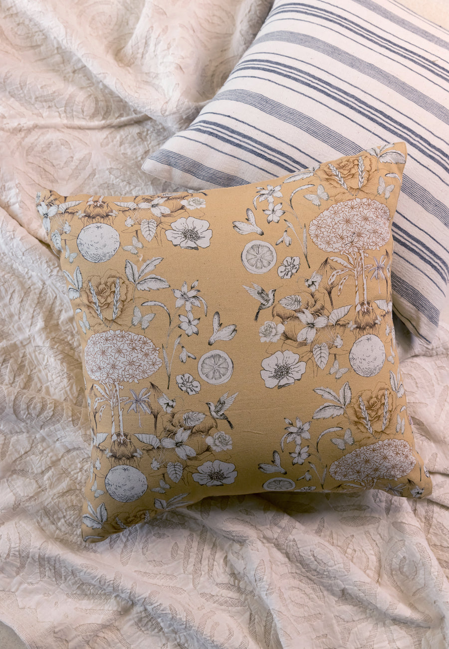 Tree of life Cushions in Yellow