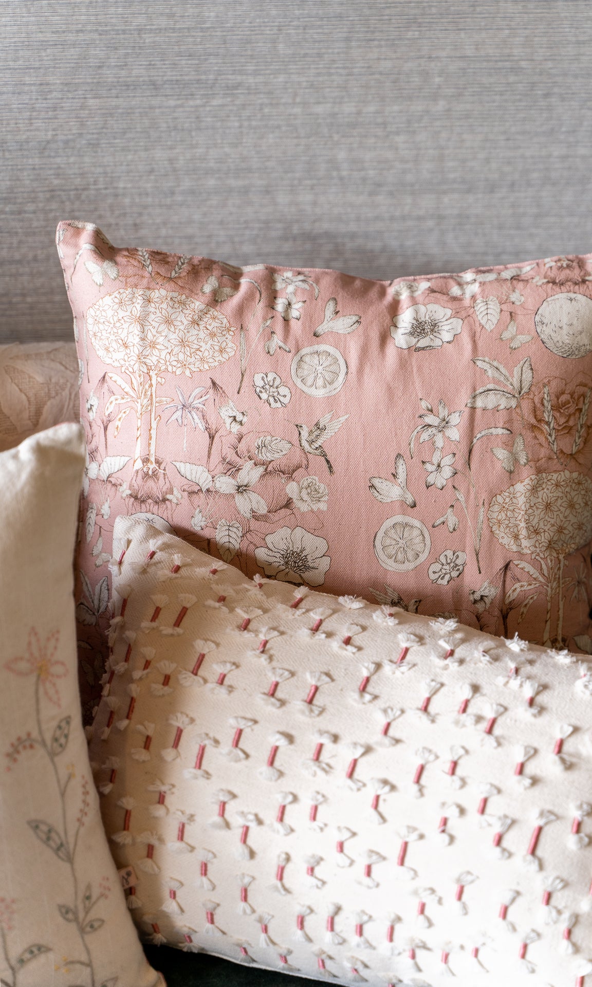 Tree of life Cushions in Pink