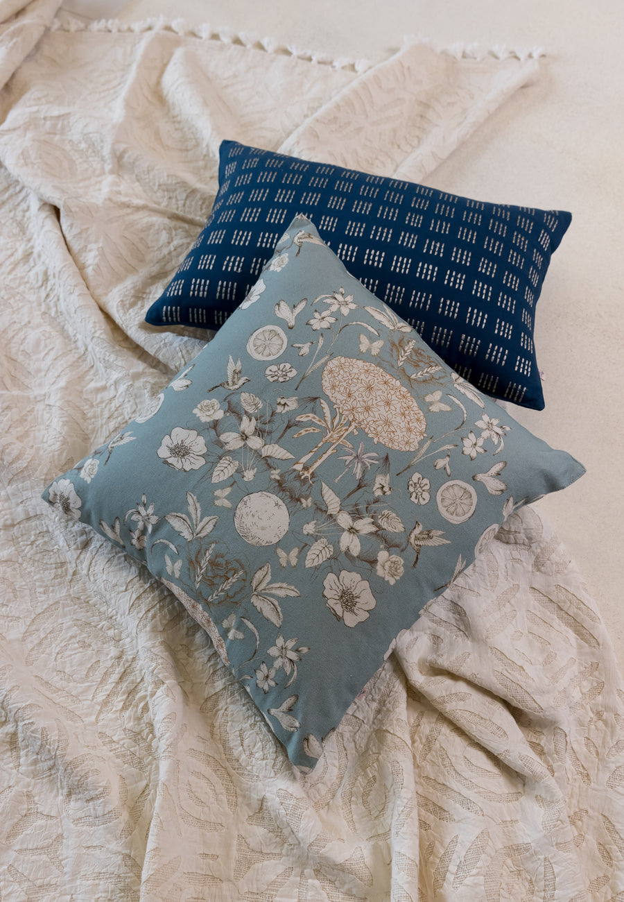 Tree of life Cushions in Blue