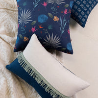 An Aquatic Escape Cushions in Blue