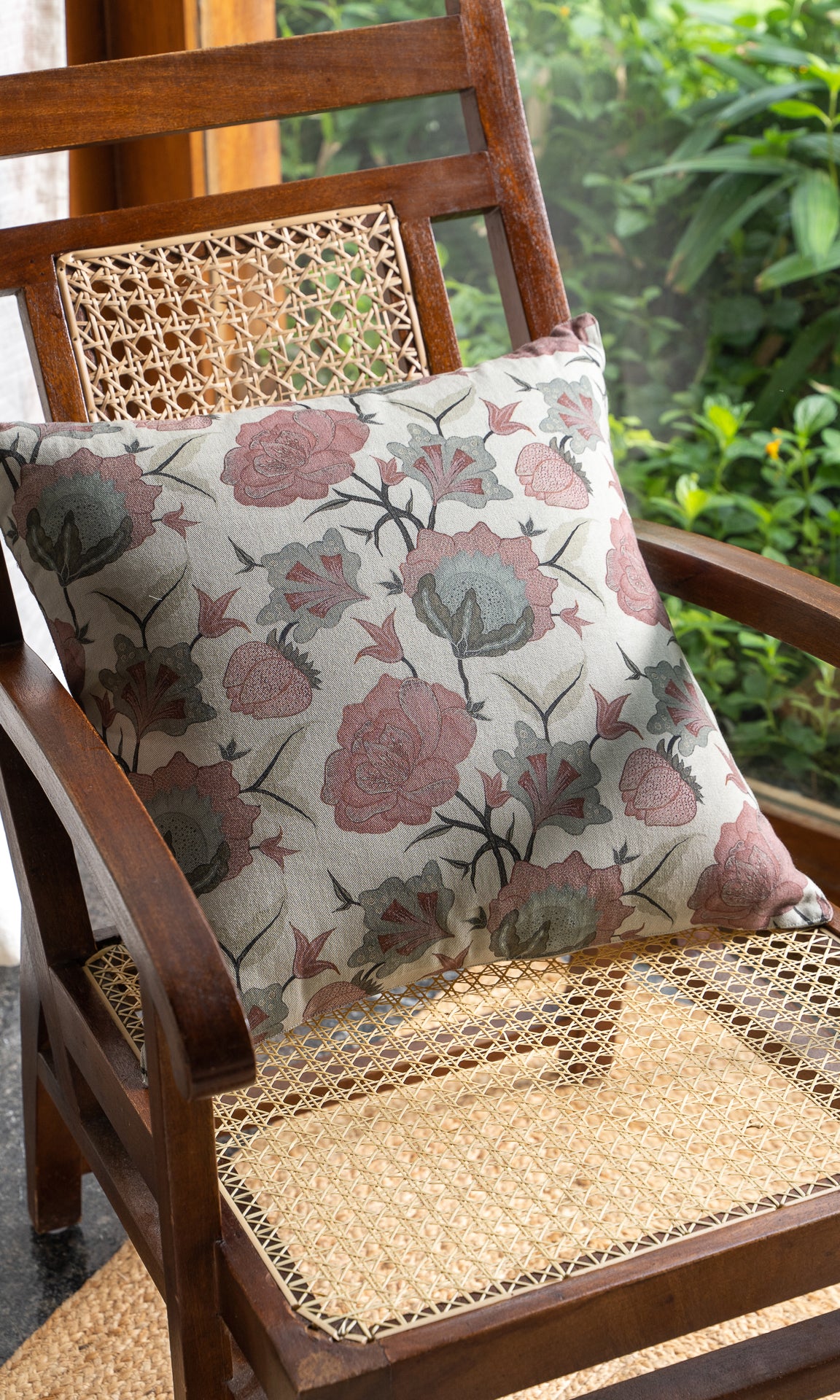 Florally Yours Cushions in Sea Green