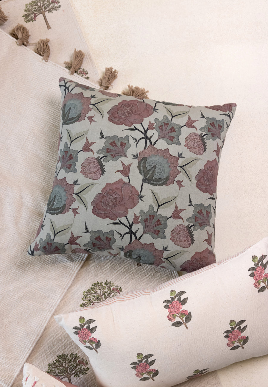 Florally Yours Cushions in Sea Green