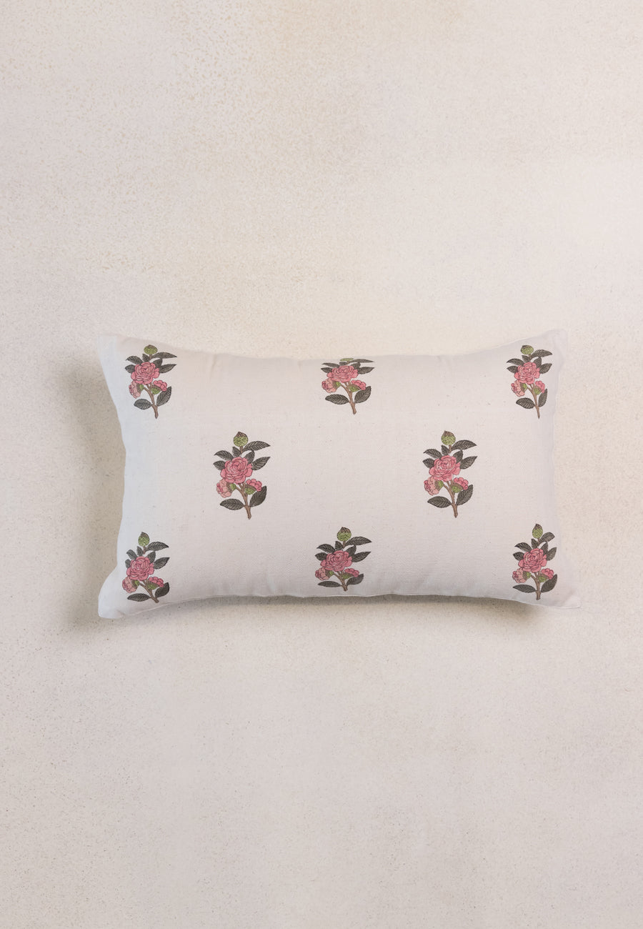 Block Rose Beauty Cushions in Beige