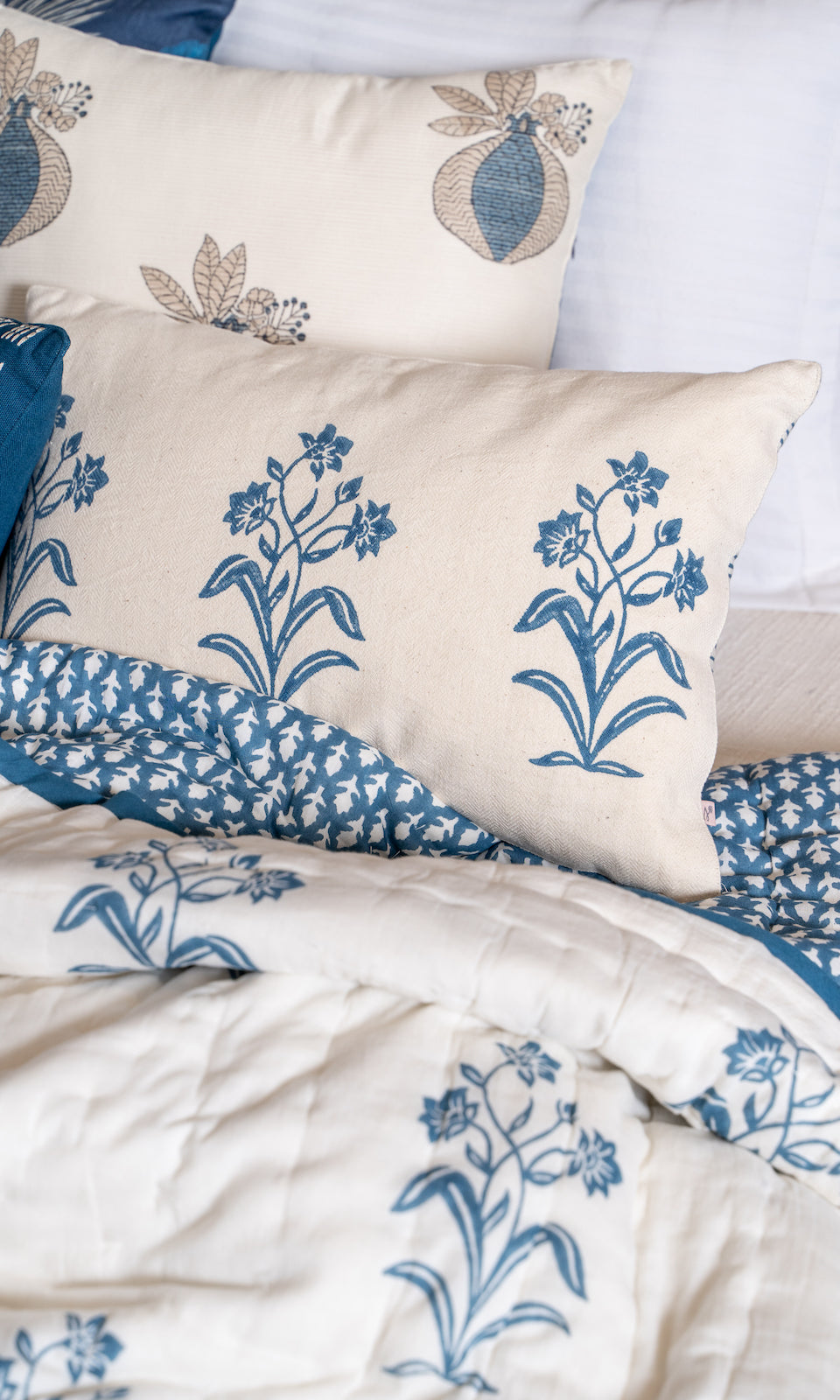 Block Indigo Enigma Cushions