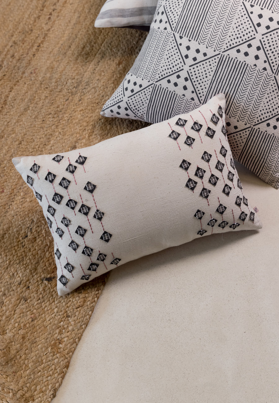 The Diamond in the Rough Cushions in Black