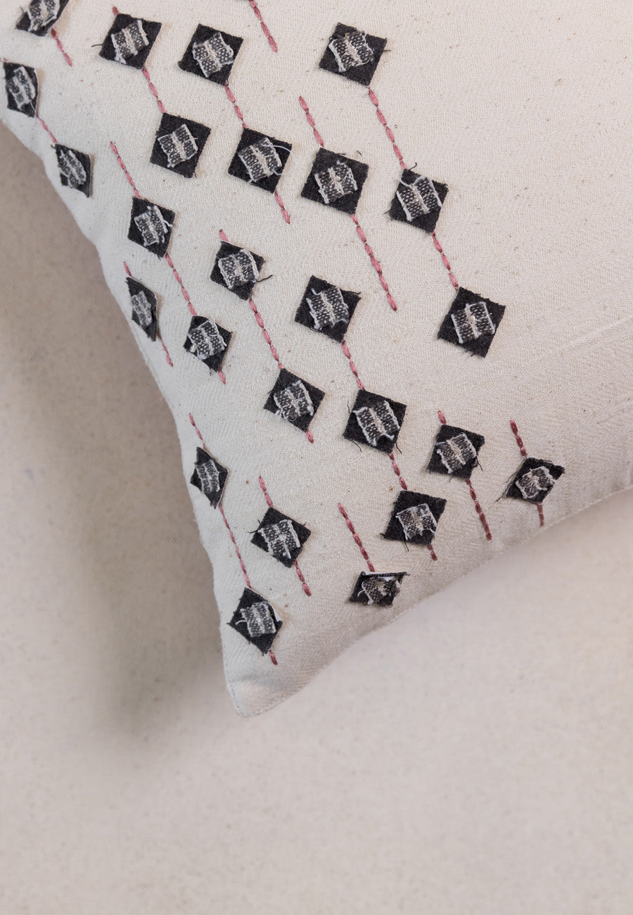 The Diamond in the Rough Cushions in Black