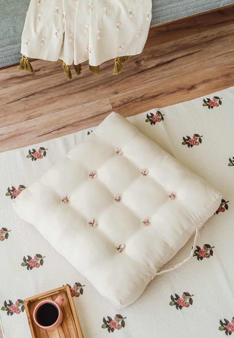 Square Serenade Floor Cushion Cover