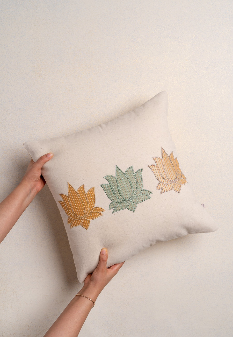 Lotus Love Trio  Cushion Cover