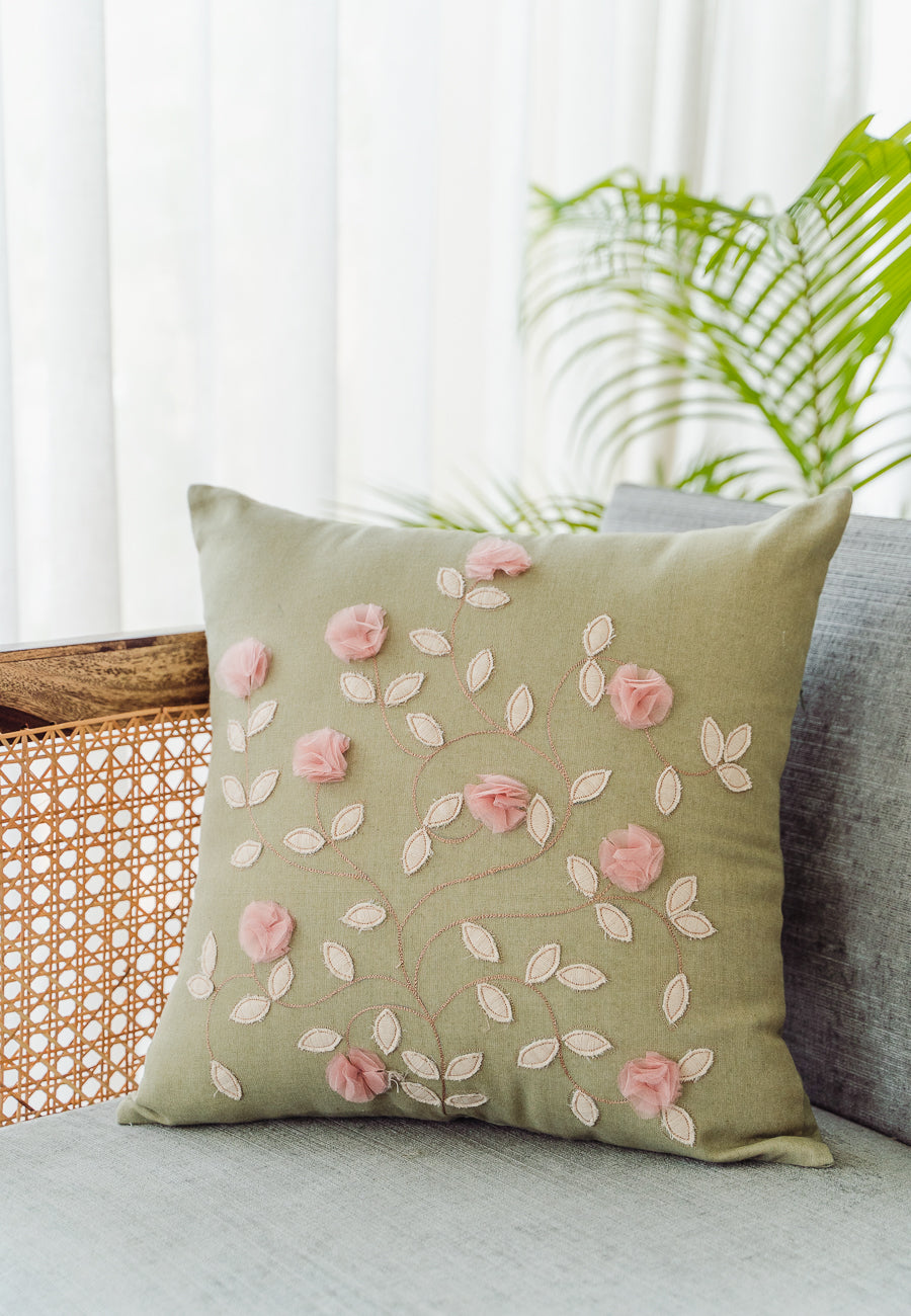 A Run of Roses Cushion Cover