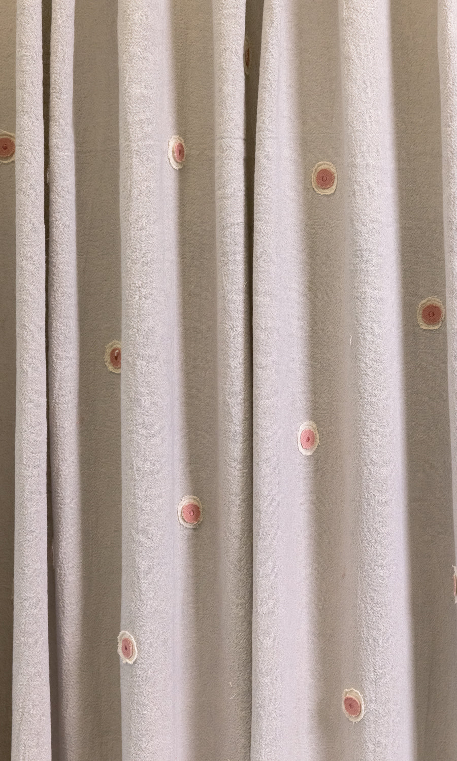 Dainty cutwork curtains