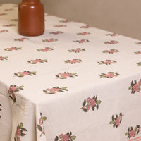 Block Rose Beauty Table Cloth